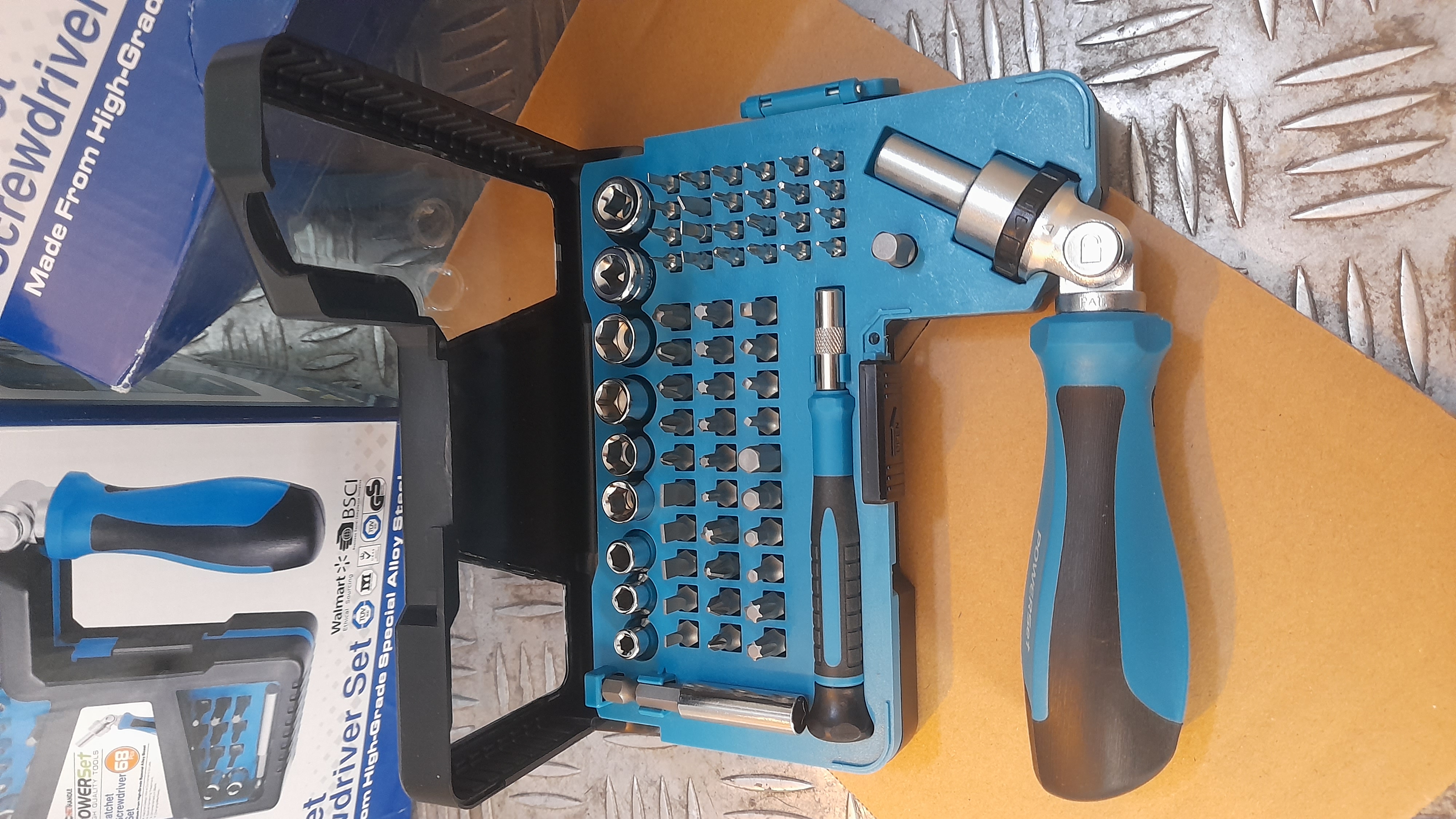 پیچگوشتی دستی جغجغه ای 68 پارچه پاورست Powerset پیچگوشتی دستی جغجغه ای 68 پارچه پاورست Powerset