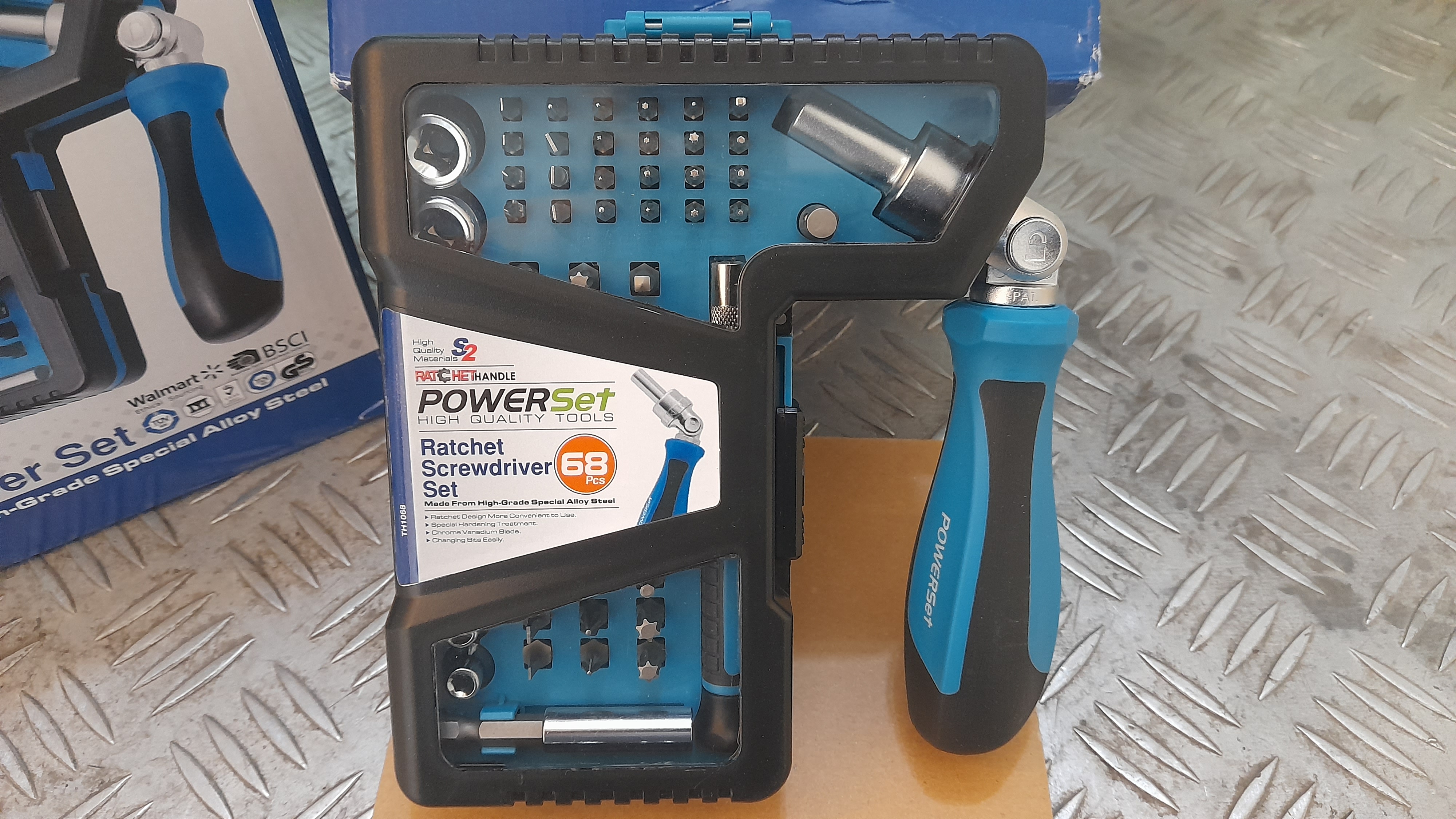 پیچگوشتی دستی جغجغه ای 68 پارچه پاورست Powerset پیچگوشتی دستی جغجغه ای 68 پارچه پاورست Powerset